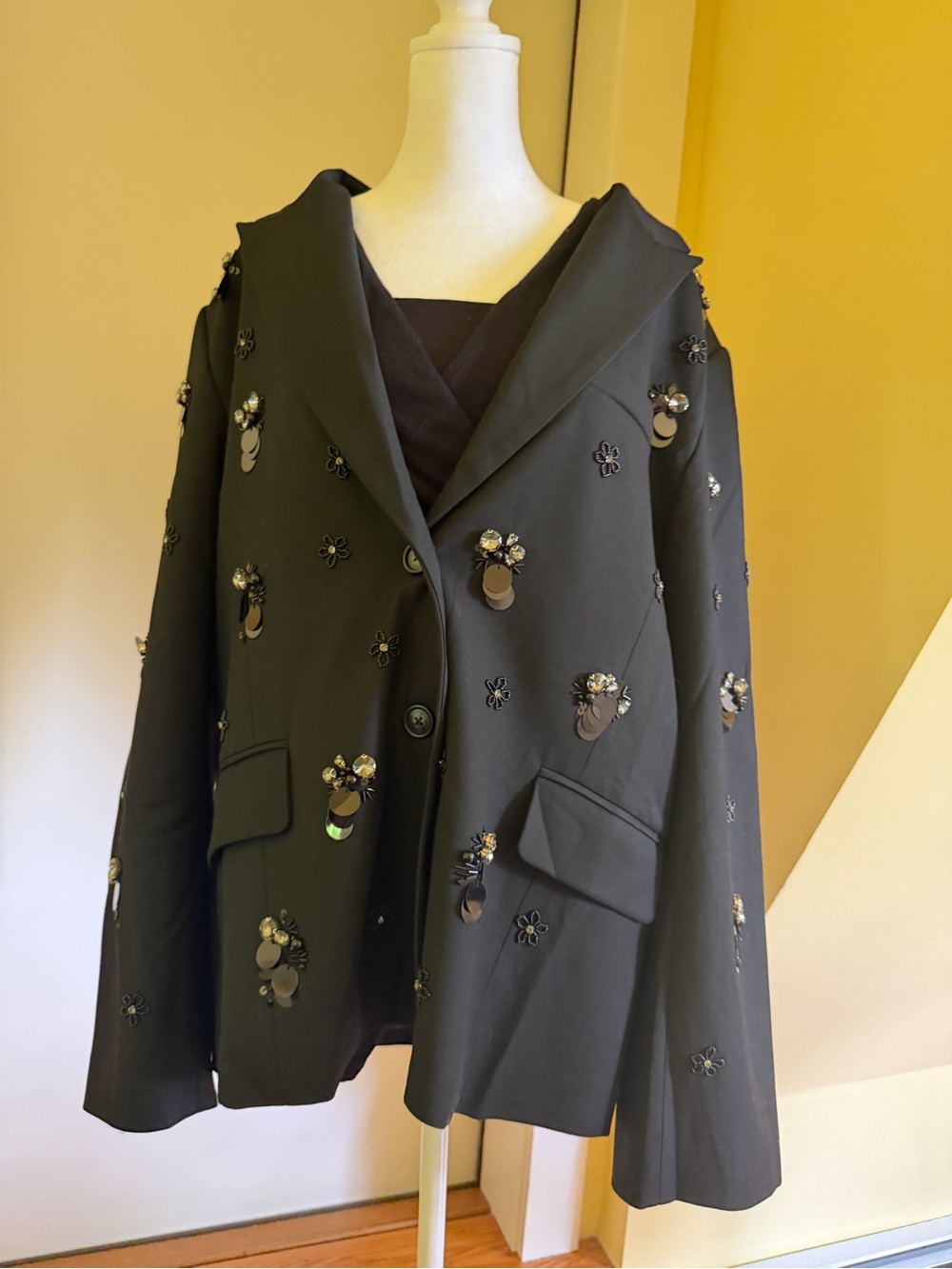 Embellished Oversized Blazer